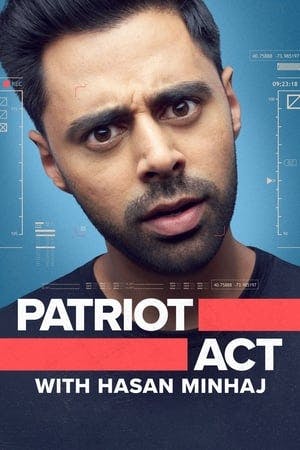 Banner of Patriot Act with Hasan Minhaj